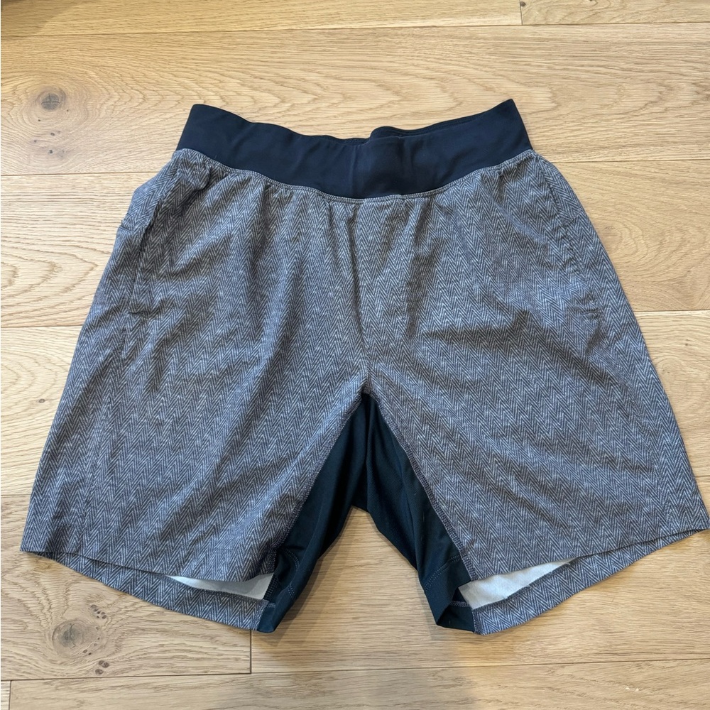 Lululemon T.H.E Linerless Short 7 inch grey herringbone size S